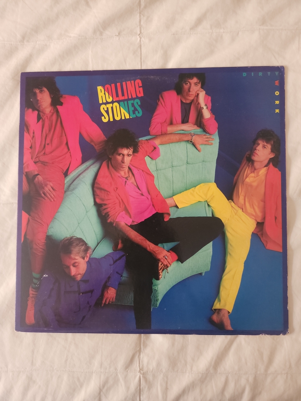Rolling Stones Vinyl Album - Dirty Work - DJ COPY NEVER PLAYED!